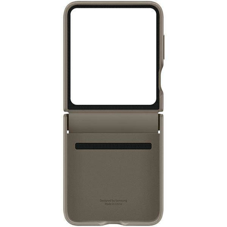 Eco-leather case for Samsung Galaxy Z Flip 5 - brown