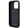 Mercedes nakładka do iPhone 16 Pro 6,3&quot; MEHMP16L23RURBK Hardcase MB Blue Line Leather MagSafe czarna