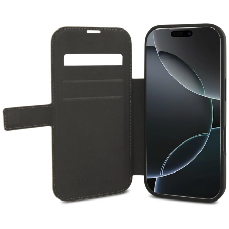 Etui Guess Book 4G Metal Logo na iPhone 17 Pro - różowe