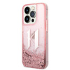Karl Lagerfeld Liquid Glitter Big Logo Case - Etui iPhone 14 Pro (różowy)