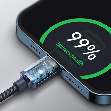 Baseus Crystal Shine Series Fast Charging Data Cable Type-C to iP 20W 1.2m Blue