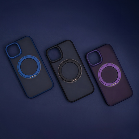 Nakładka Mag Ring Rotating do iPhone 15 6,1" czarna