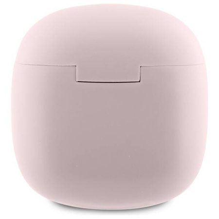 Oryginalne Słuchawki Bluetooth TWS GUESS Printed Classic Logo - GUTWSJ14ESGP+ stacja dokująca różowe