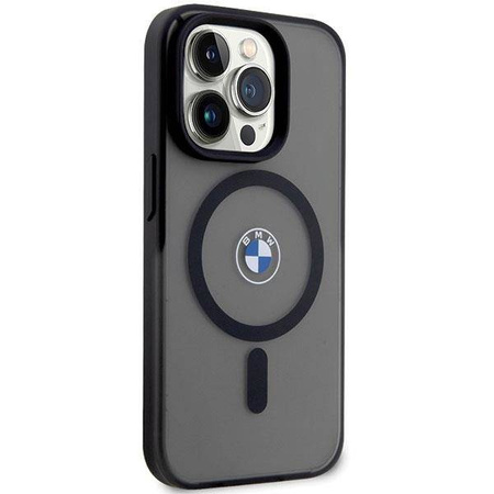 Hülle BMW BMHMP14LDSLK iPhone 14 Pro 6,1" schwarz/schwarz Hardcase Signature MagSafe