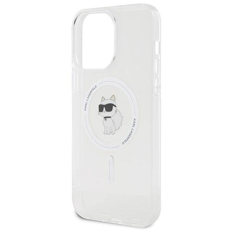 Etui Karl Lagerfeld IML Choupette MagSafe na iPhone 15 Pro Max - przezroczyste