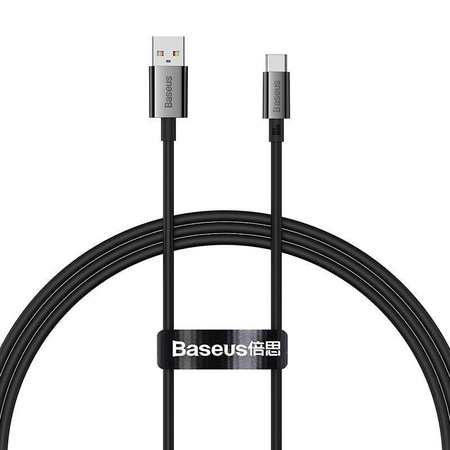 BASEUS kabel USB A do Typ C PD 100W 1m czarny P10320102114-00