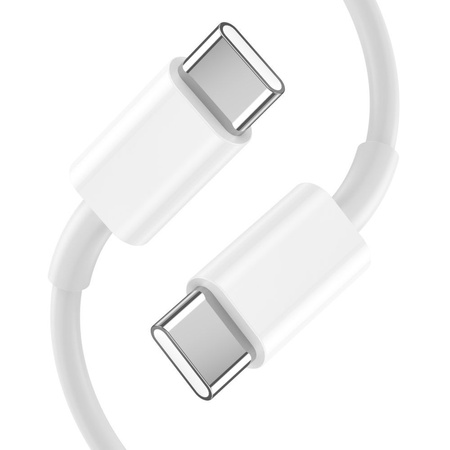 Wall Charger 2x USB-C PD 35W + Cable USB-C - USB-C white