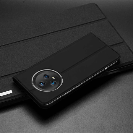 Dux Ducis Skin Pro Hülle für Honor Magic5 Flip Cover Card Wallet Stand schwarz