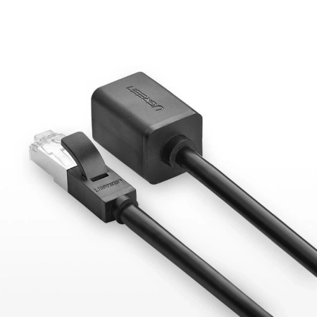 Ugreen przedłużacz kabel internetowy Ethernet RJ45 Cat 6 FTP 1000 Mbps 3 m czarny (NW112 11282)