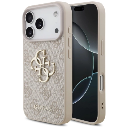Guess 4G Big Logo Case für iPhone 17 Pro - Rosa