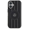 Original Case IPHONE 16 Mercedes Hardcase MB Double Layer Crossed Lines MagSafe (MEHMP16S23HRSK) black