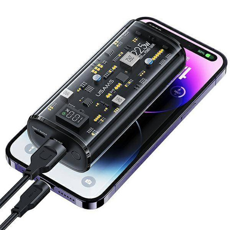 Powerbank 9000mAh PD 20W QC3.0+PD USAMS Dual-Port Fast Charge 10KCD18901 (US-CD189) czarny