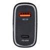 Ładowarka samochodowa USB QC 3.0 18W + Typ C PD 65W CC53-1A1C (Total 83W)