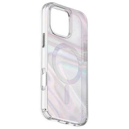 Etui IPHONE 16 UNIQ Coehl Savon Magnetic Charging Bubble Prism transparentne