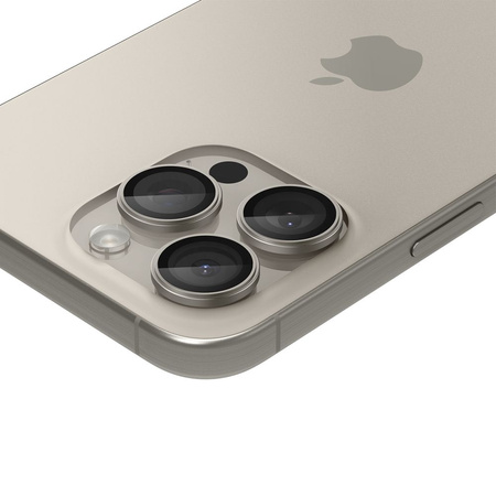 Spigen Optik.tR EZ Fit Kameraschutz für iPhone 14 Pro / Pro Max / 15 Pro / Pro Max - natürliches Titan 2 Stk.