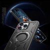 Hybrid Armor Trendy Case with MagSafe for iPhone 16 Pro Max - Black