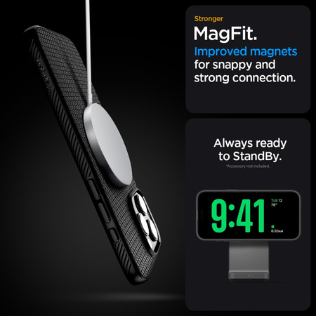 SPIGEN LIQUID AIR ”T” MAG MAGSAFE IPHONE 16 PRO MAX MATTE BLACK