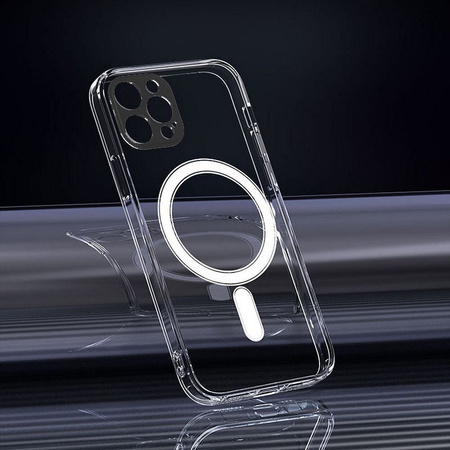 Futerał CLEAR MAG COVER (MID) kompatybilny z MagSafe do IPHONE 15 transparentny