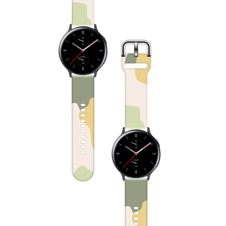 Pasek Strap Moro do Samsung Galaxy Watch 45 / 46 / 47 mm silikonowa bransoletka opaska do zegarka - wzór 14