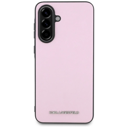 Karl Lagerfeld Saffiano Metal Logo Case für Samsung Galaxy A56 - Pink