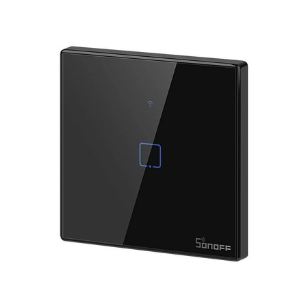 Sonoff T3EU1C-TX dotykowy włącznik światła przełącznik przycisk Wi-Fi 433 MHz RF czarny (IM190314018)
