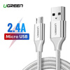 Kabel micro USB UGREEN QC 3.0 2.4A 1m (biały)