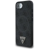 Guess 4G Ring Triangle Logo MagSafe Case für iPhone 16e - Schwarz