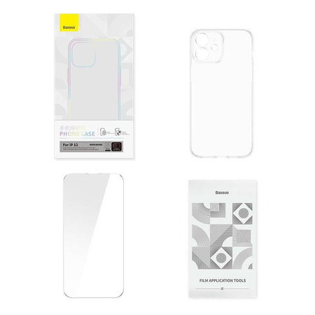Etui IPHONE 12 Baseus Corning & Szkło Hartowane transparentne