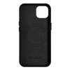 iCarer Case Leather genuine leather case for iPhone 14 schwarz (WMI14220709-BK) (MagSafe compatible)
