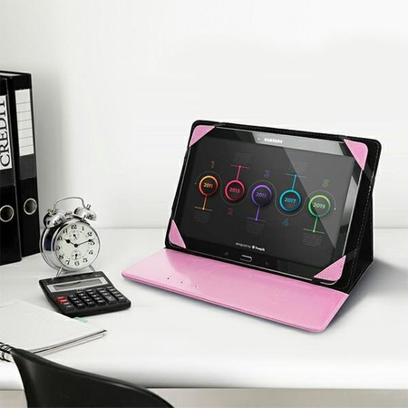 Uniwersalne etui / pokrowiec BLUN na tablet 11" różowy (UNT)