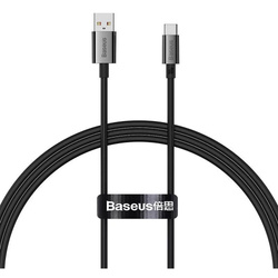 BASEUS kabel USB A do Typ C PD 100W 1m czarny P10320102114-00