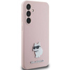 Karl Lagerfeld Silicone Choupette Metal Pin case for Samsung Galaxy S23 FE - pink