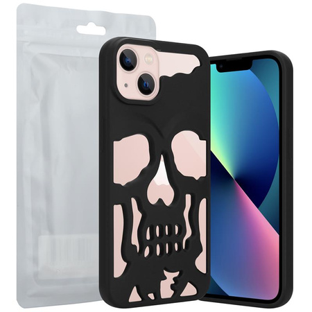ETUI SKULL IPHONE 14 PLUS, MATT BLACK / CZARNY