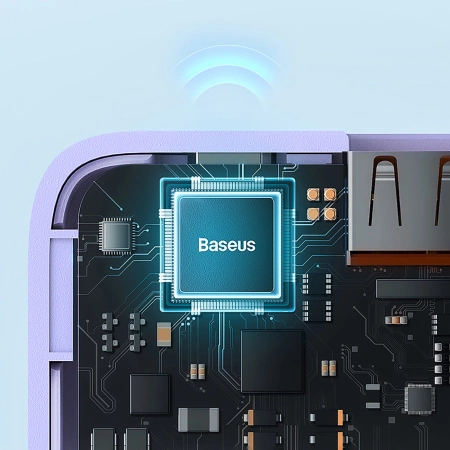 Baseus Airpow Schnelllade-Powerbank 10000 mAh 20 W Nebula Purple