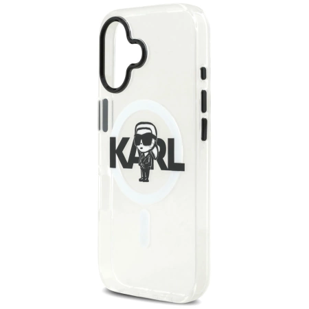 Karl Lagerfeld IML Karl Sketch Logo MagSafe Case for iPhone 17 - Transparent
