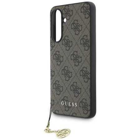 Etui Guess 4G Charms Collection do Samsung Galaxy A36 brązowy
