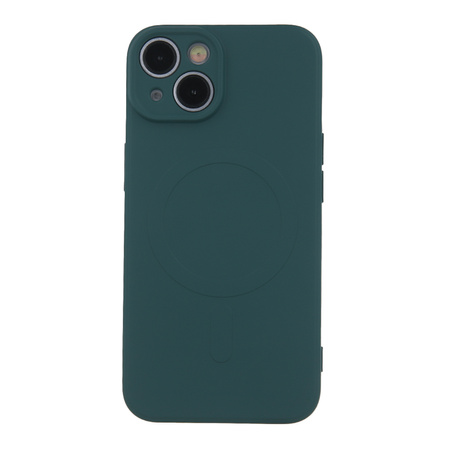 Nakładka Simple Color Mag do iPhone SE 2024 ciemnozielona
