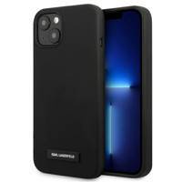 Karl Lagerfeld KLHCP13SSLMP1K iPhone 13 mini 5.4" Hardcase schwarz / schwarze Silikonplakette
