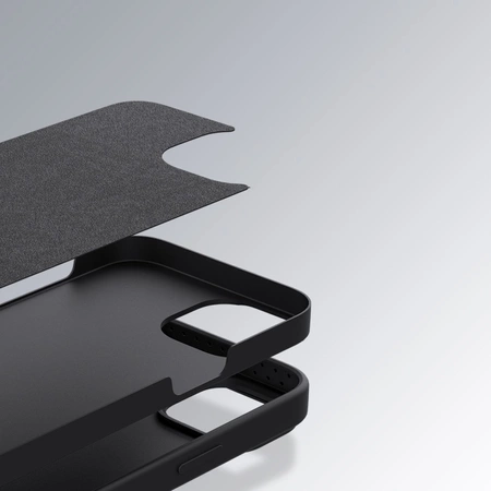 Nillkin CamShield Silky Silicone Case iPhone 14 Hülle mit Kameraabdeckung blau