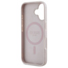Oryginalne Etui IPHONE 16 Guess Hardcase 4G Flowers Print MagSafe (GUHMP16SP4ROPEMCP) różowe