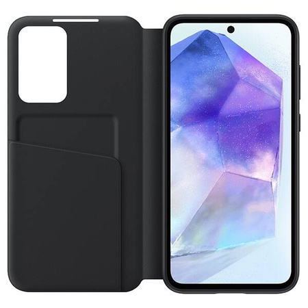 Etui Samsung EF-ZA556CBEGWW A55 5G A556 czarny/black Smart View Wallet Case