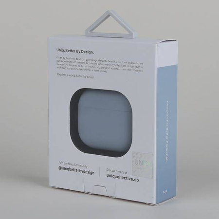 Uniq -Hülle Lino AirPods 3. Generation Silikon blau/arktisblau