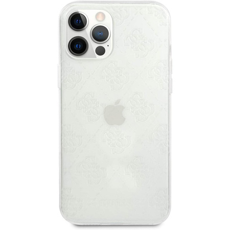 Guess GUHCP12M3D4GTR iPhone 12/12 Pro 6,1" transparent hardcase 4G 3D Pattern Collection