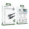 Acefast C15-04 USB-C - USB-C-Kabel mit Display 480Mb/s 66W 1,2m - Schwarz