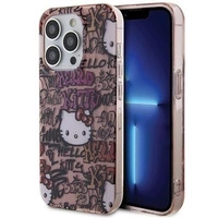 Hello Kitty IML Tags Graffiti-Hülle für iPhone 15 Pro Max – Rosa