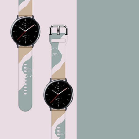 Strap Moro for Samsung Galaxy Watch 45 / 46 / 47 mm silicone bracelet watch band - pattern 17