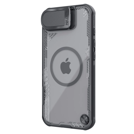 Nillkin Iceblade Prop Magnetic Case with Lens Cover and Stand for iPhone 16e - Black