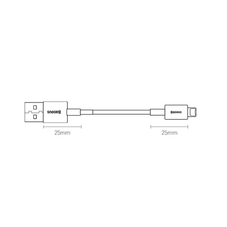 Baseus Superior kabel USB - Lightning 2,4 A 1 m czarny (CALYS-A01)