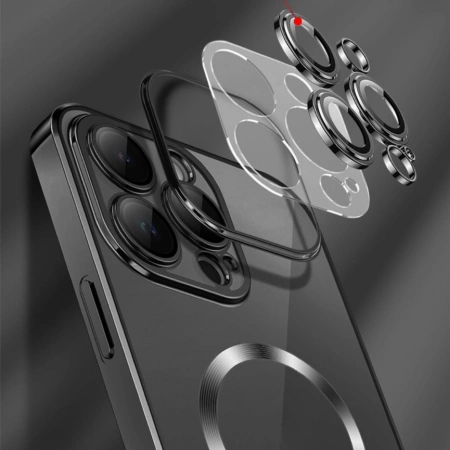 Etui Wozinsky Electroplated Magsafe na Samsung Galaxy S24 FE - srebrne