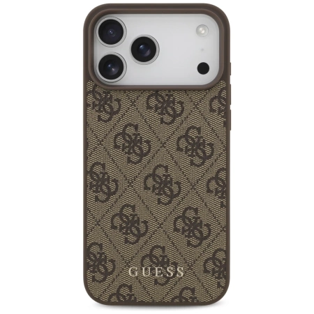 Guess 4G Classic Case for iPhone 17 Pro Max - Brown
